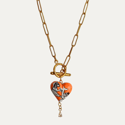 COLLAR TIXTLA NARANJA