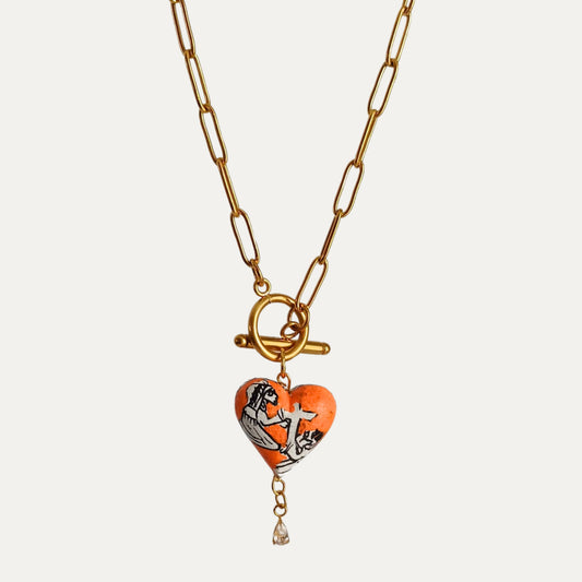 COLLAR TIXTLA NARANJA